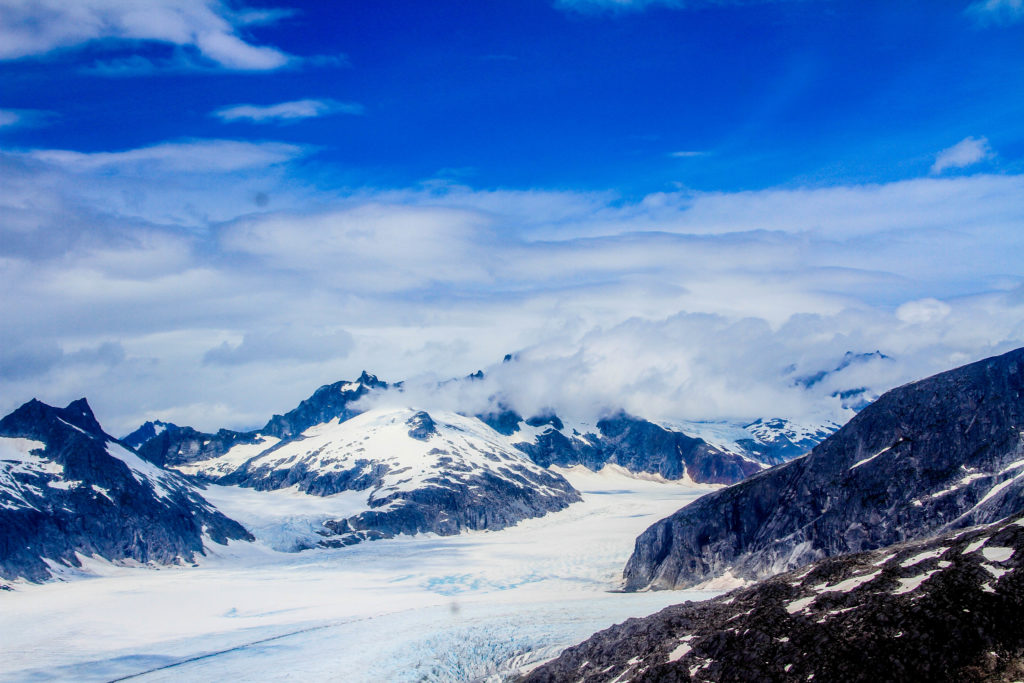 Taku glacier from air, Alaska, 2015, T. M. Adair