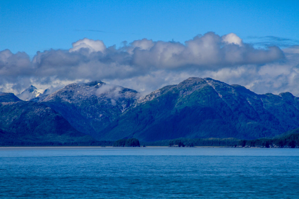 Low clouds over Alaskan shore. Photo: T. M. Adair.