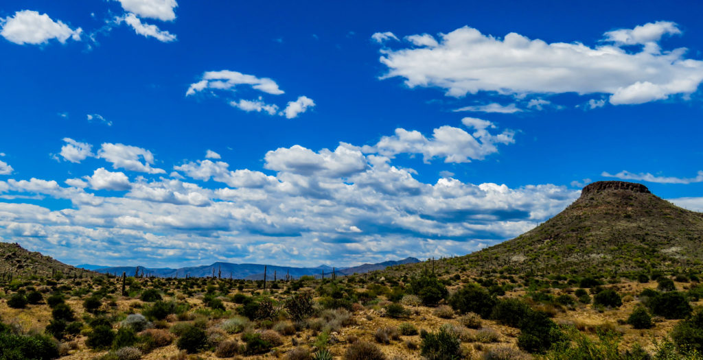 Clouds over desert, near Scottsdale, AZ. Photo: T. M. Adair